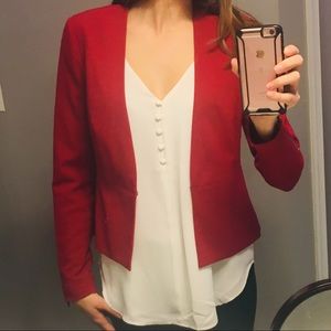 Banana Republic red blazer
